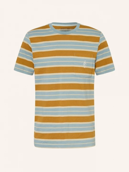 Obrázek produktu Patagonia Tričko Midweight Water Pocket Mark tmavě modrá / světle hnědá / tmavě žlutá