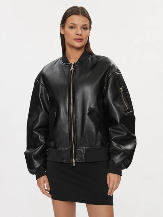 Obrázek produktu Patrizia Pepe Bunda z imitace kůže 8O0123/E005-K103 Černá Regular Fit
