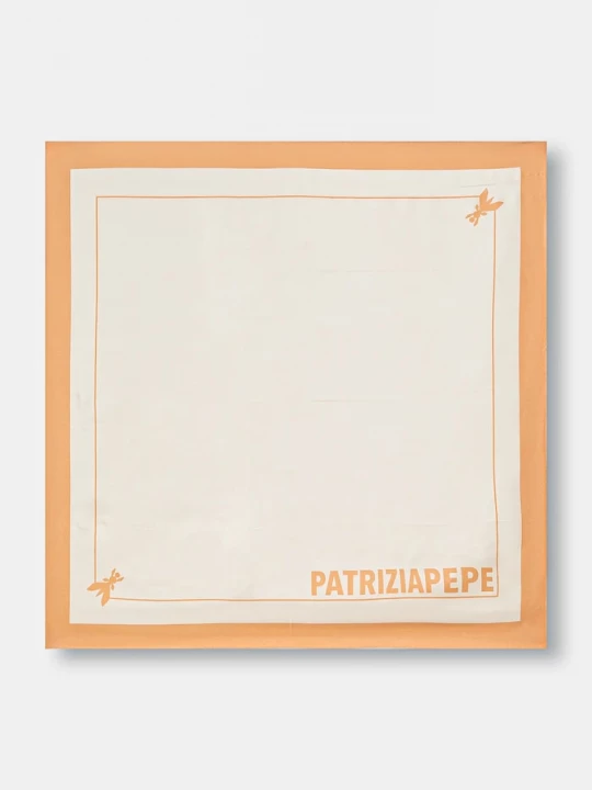 Obrázek produktu Patrizia Pepe Hedvábný šátek Patrizia Pepe béžová