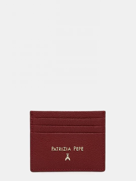 Obrázek produktu Patrizia Pepe Kožené pouzdro na karty Patrizia Pepe červená