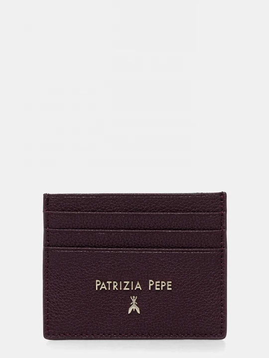 Obrázek produktu Patrizia Pepe Kožené pouzdro na karty Patrizia Pepe fialová