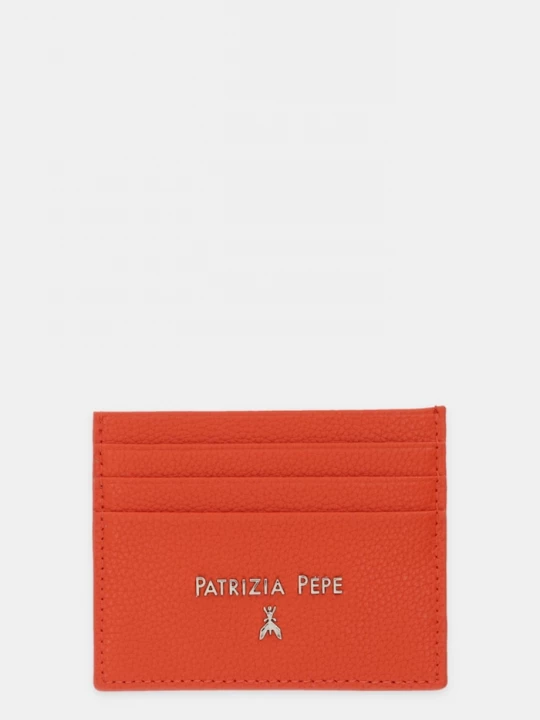 Obrázek produktu Patrizia Pepe Kožené pouzdro na karty Patrizia Pepe oranžová