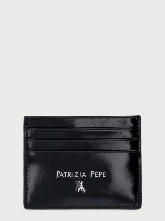 Obrázek produktu Patrizia Pepe pouzdro na karty dámské kožené černá