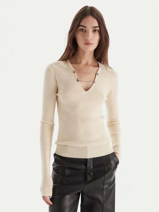 Obrázek produktu Patrizia Pepe Svetr 2K0331/K7S0-ecW405 Écru Regular Fit