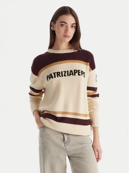 Obrázek produktu Patrizia Pepe Svetr 2K0352/K298-YA34 Écru Regular Fit Krémová
