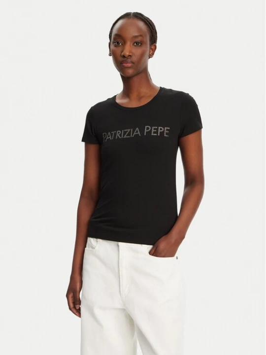 Obrázek produktu Patrizia Pepe T-Shirt CM1419/J013-K103 Černá Regular Fit
