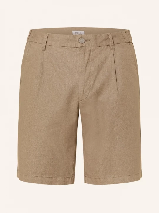 Obrázek produktu Paul Chino Šortky Comfort Fit S Lnem khaki