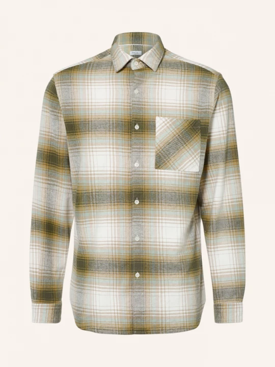 Obrázek produktu Paul Flanelová Košile Slim Fit khaki / krémová / mátová