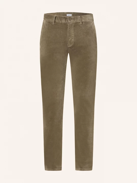 Obrázek produktu Paul Manšestrové Chino Kalhoty Comfort Fit olivová