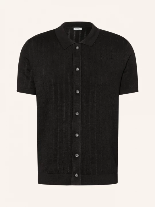 Obrázek produktu Paul Pletená Košile Slim Fit černá
