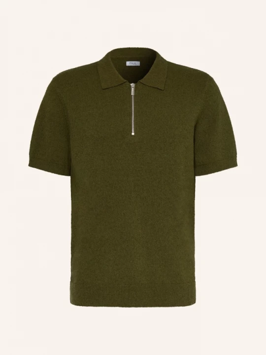 Obrázek produktu Paul Pletené Polo Tričko Z Bouclé olivová