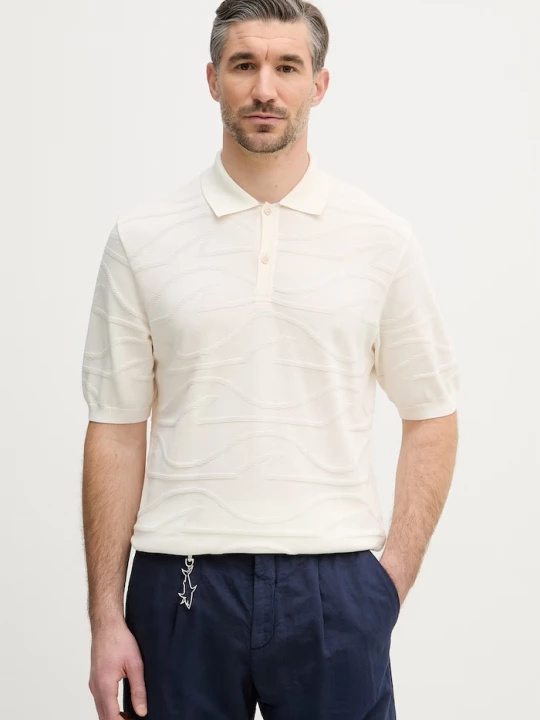 Obrázek produktu Paul&Shark Bavlněné polo tričko Paul&Shark béžová