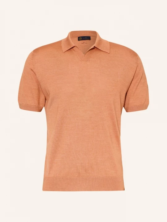 Obrázek produktu Paul & Shark Pletené Polo Tričko S Hedvábím tmavě oranžová Paul&Shark