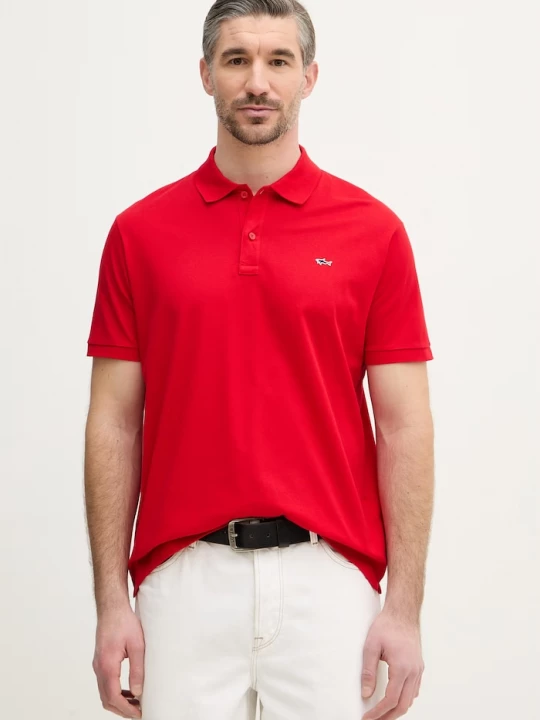 Obrázek produktu Paul&Shark polo pánské bavlněné Knitwear červená