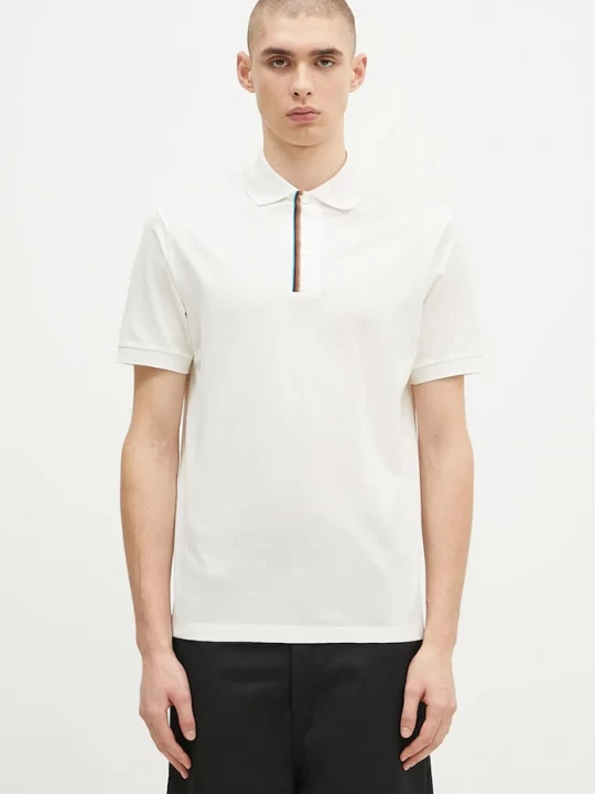 Obrázek produktu Paul Smith Bavlněné polo tričko béžová
