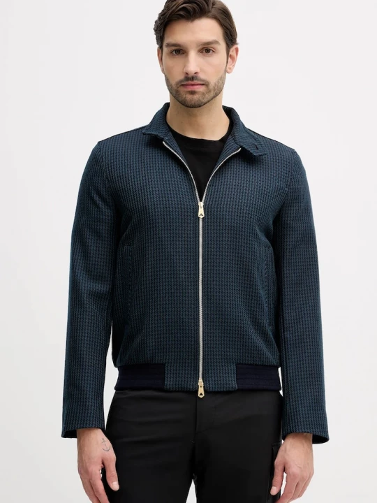 Obrázek produktu Paul Smith Bunda s příměsí vlny námořnická modř