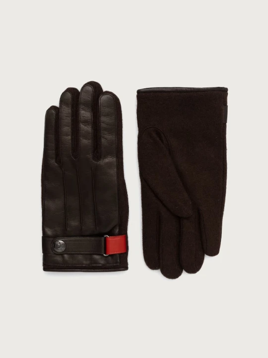 Obrázek produktu Paul Smith rukavice pánské s vlnou hnědá