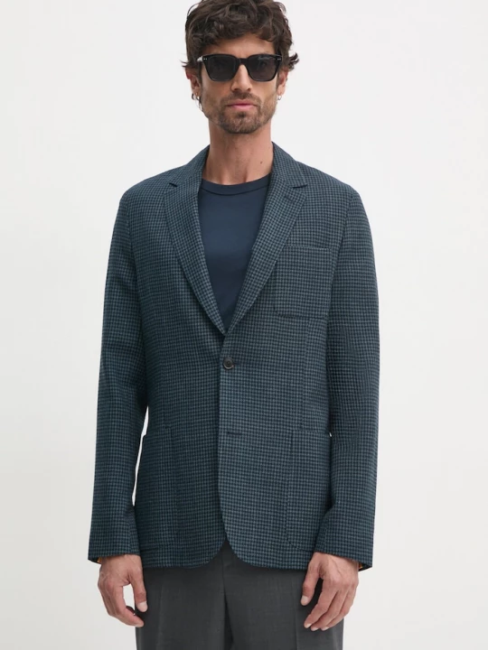 Obrázek produktu Paul Smith Vlněné sako Paul Smith námořnická modř