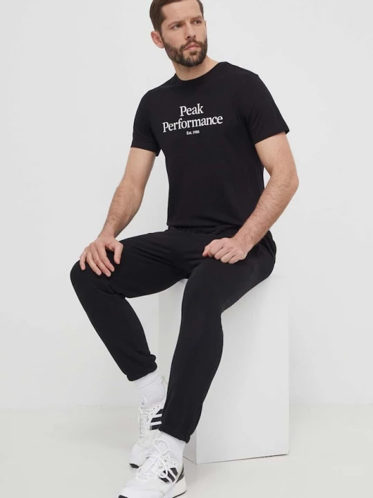 Obrázek produktu Peak Performance Bavlněné tričko Peak Performance černá