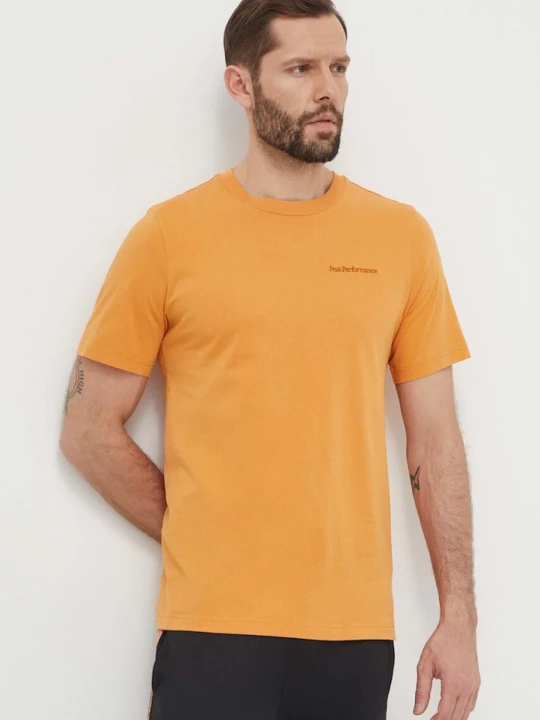 Obrázek produktu Peak Performance Bavlněné tričko Peak Performance oranžová