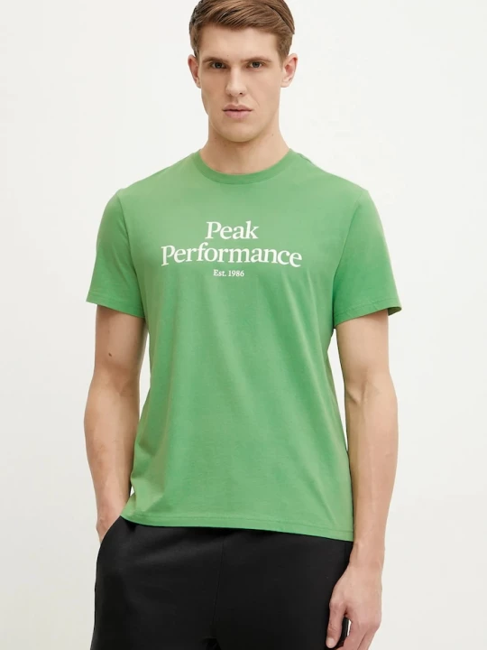 Obrázek produktu Peak Performance Bavlněné tričko Peak Performance zelená