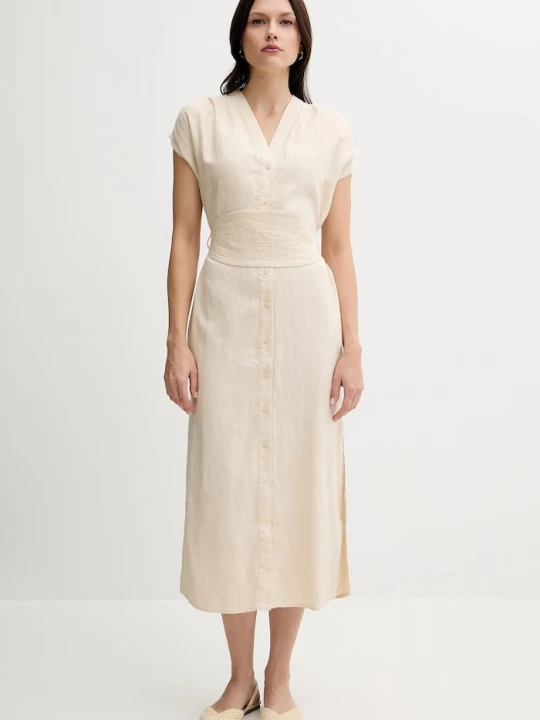 Obrázek produktu Pedro del Hierro Lněné šaty Pedro del Hierro béžová