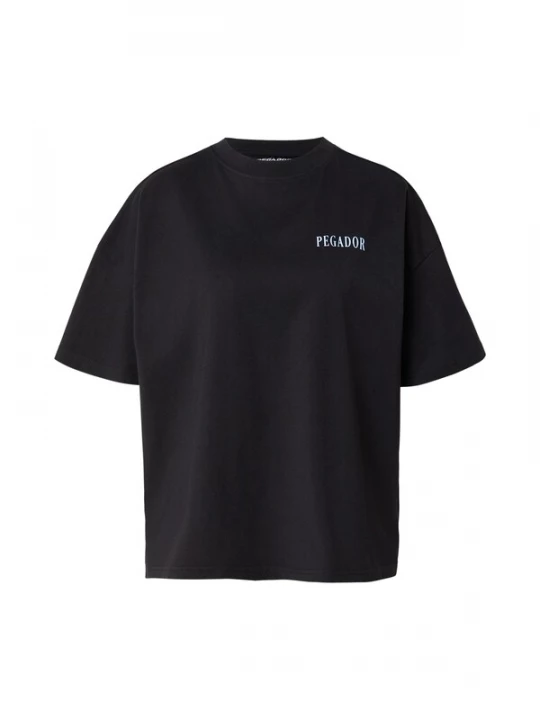 Obrázek produktu Pegador Oversized tričko 'OLARGUES' azurová / světlemodrá / růžová / černá