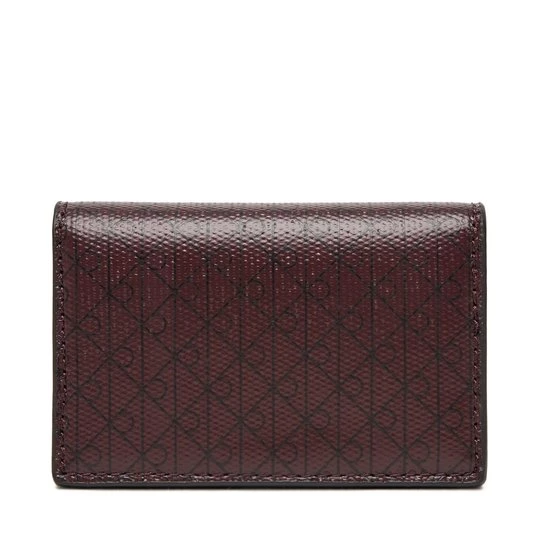 Obrázek produktu Peněženka Calvin Klein Emblem Aop Accordion Cardcase LV04F1083G Bordó