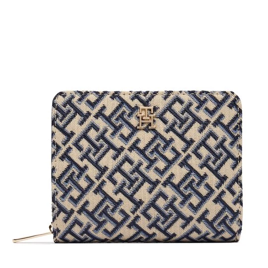Obrázek produktu Peněženka Tommy Hilfiger Th Icon Med Za W/ Flap Jacquard AW0AW18759 Modrá