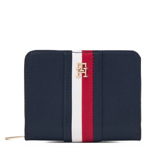 Obrázek produktu Peněženka Tommy Hilfiger Th Icon Med Za W / Flap Nylon Corp AW0AW19164 Tmavomodrá