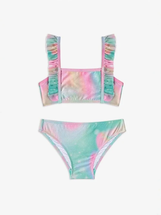 Obrázek produktu Penti Bikiny 'PENTI Mädchen Magic Mist Bandeau Bikini-Set mit zartem Blumenmuster' mix barev