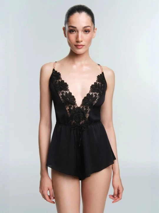 Obrázek produktu Penti Body 'PENTI Obsidia Spitzen-Teddy' černá
