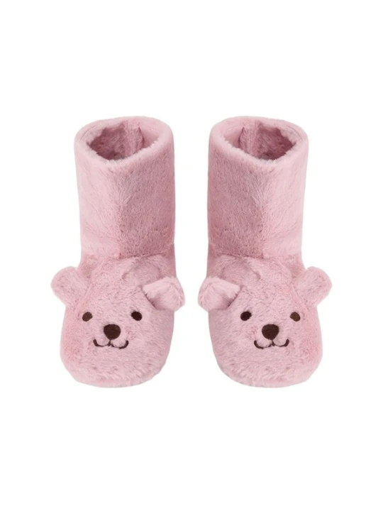 Obrázek produktu Penti Pantofle 'PENTI Happy Bear Hausschuh mit Tierstickerei' šeříková