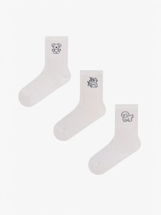 Obrázek produktu Penti Ponožky 'PENTI Animal World Paar Sneakersocken' bílá