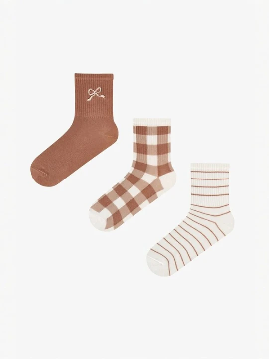 Obrázek produktu Penti Ponožky 'PENTI Crew-Socken im Bowtie-Muster, 2er-Pack' mix barev