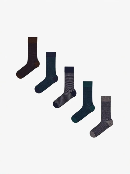 Obrázek produktu Penti Ponožky 'PENTI Pinestripe Baumwollsocken im 2er-Pack' námořnická modř