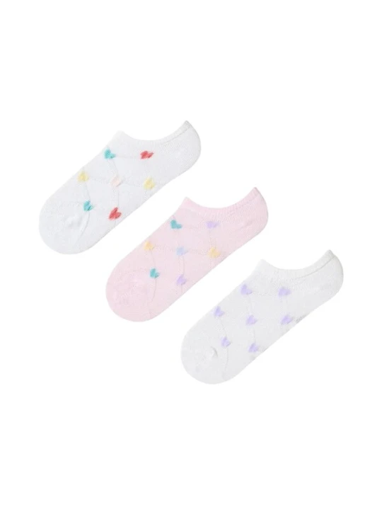Obrázek produktu Penti Ponožky 'PENTI Vibrant Heart 3 Paar No-Show-Socken' mix barev