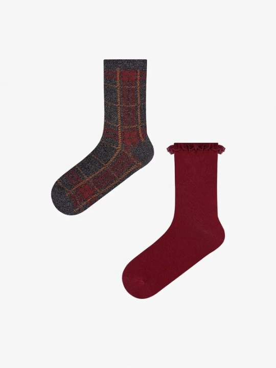 Obrázek produktu Penti Ponožky 'PENTI Vintage Lace Gestreifte Paar-Sneakersocken' mix barev
