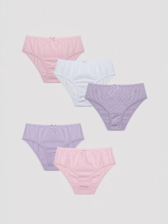 Obrázek produktu Penti Spodní prádlo 'PENTI Basic 5er-Pack Baumwoll-Slips' šeříková / růžová / bílá