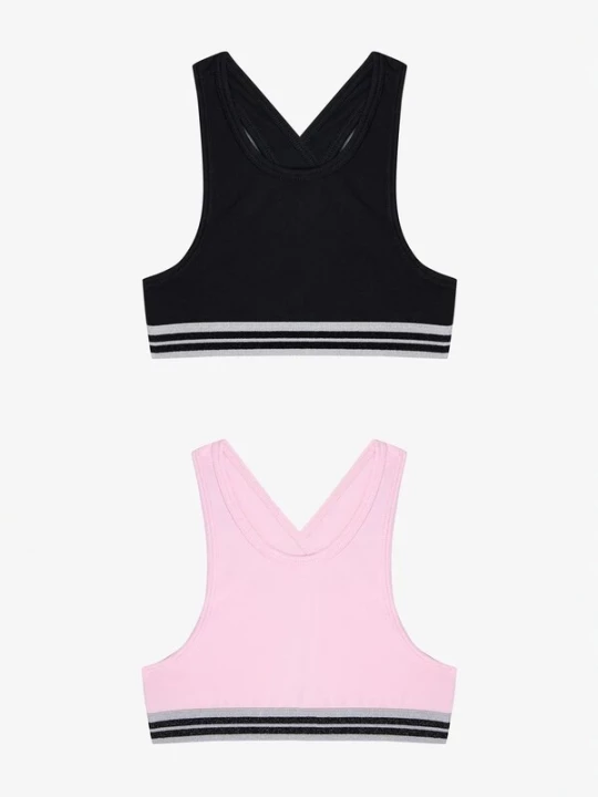 Obrázek produktu Penti Top 'PENTI Glitzer-Sporttops im 2er-Pack' černá