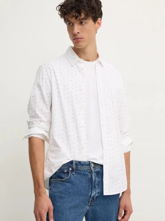 Obrázek produktu Pepe Jeans Bavlněná košile Pepe Jeans MEIR bílá