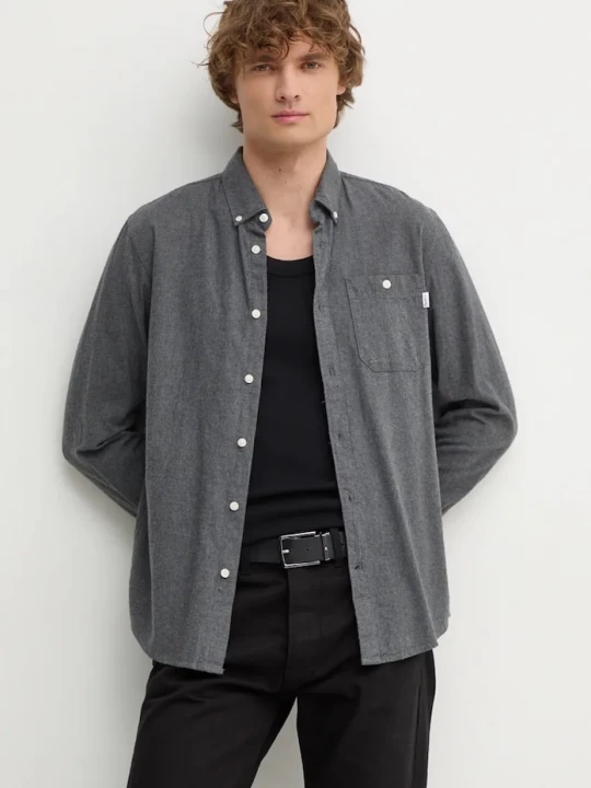 Obrázek produktu Pepe Jeans Bavlněná košile Pepe Jeans MIKE šedá