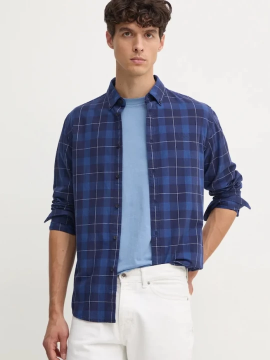 Obrázek produktu Pepe Jeans Bavlněná košile Pepe Jeans MITCHEL námořnická modř