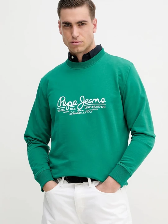 Obrázek produktu Pepe Jeans Bavlněná mikina DUMAS CREW zelená