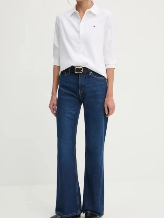 Obrázek produktu Pepe Jeans Bavlněné džíny Pepe Jeans FLARE HW WILLA námořnická modř