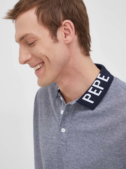 Obrázek produktu Pepe Jeans Bavlněné polo tričko Pepe Jeans Fabrice D námořnická modř
