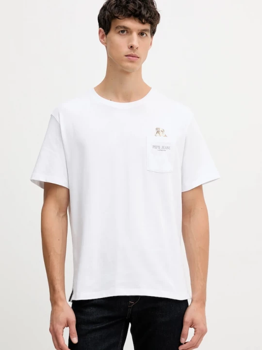 Obrázek produktu Pepe Jeans Bavlněné tričko Pepe Jeans bílá