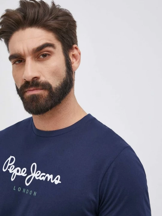 Obrázek produktu Pepe Jeans Bavlněné tričko Pepe Jeans Eggo N námořnická modř
