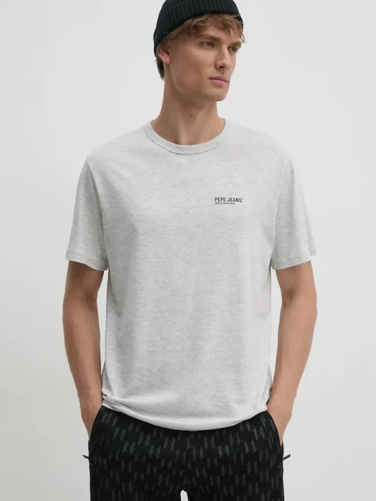 Obrázek produktu Pepe Jeans Bavlněné tričko Pepe Jeans SAM TEE šedá