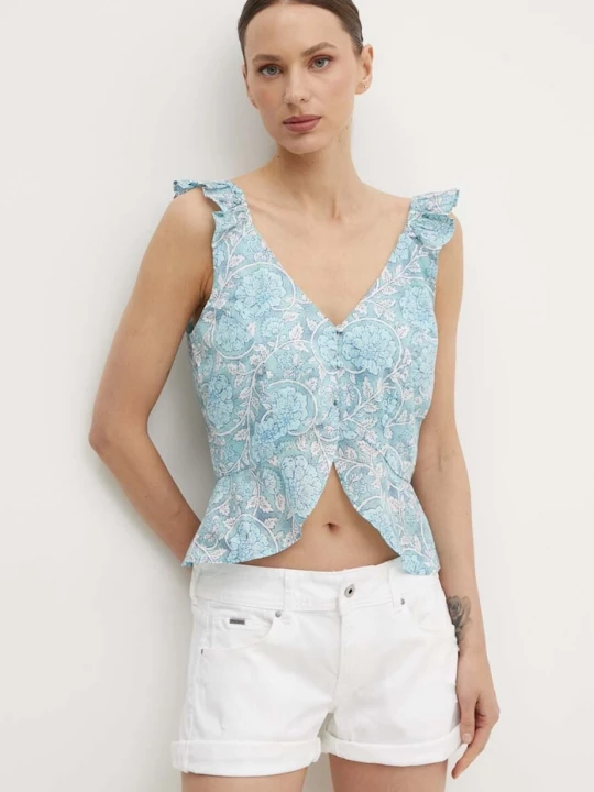 Obrázek produktu Pepe Jeans Bavlněný top Pepe Jeans EMILIA modrá